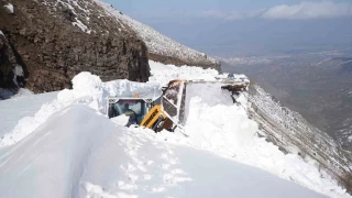 Mu'ta kar kalnlnn 7 metreyi bulduu yolda alma