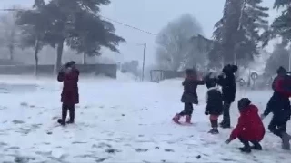 anakkale'de okullara kar tatili