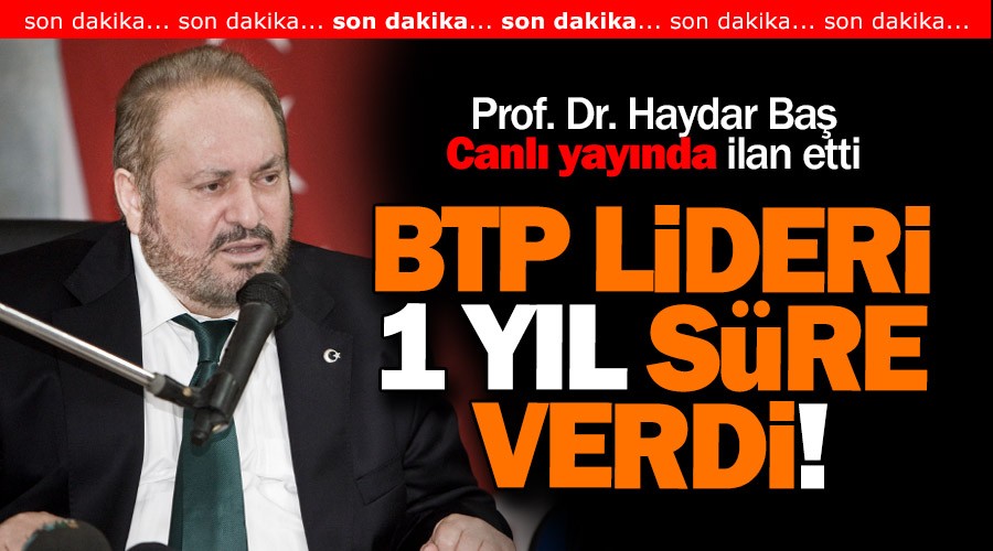 Prof. Dr. Haydar Ba 1 yl sre verdi!