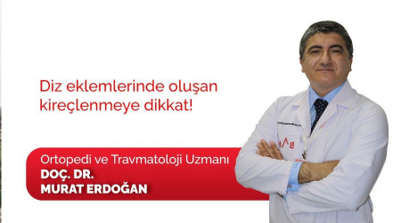 Diz eklemlerinde oluşan kireçlenmeye dikkat