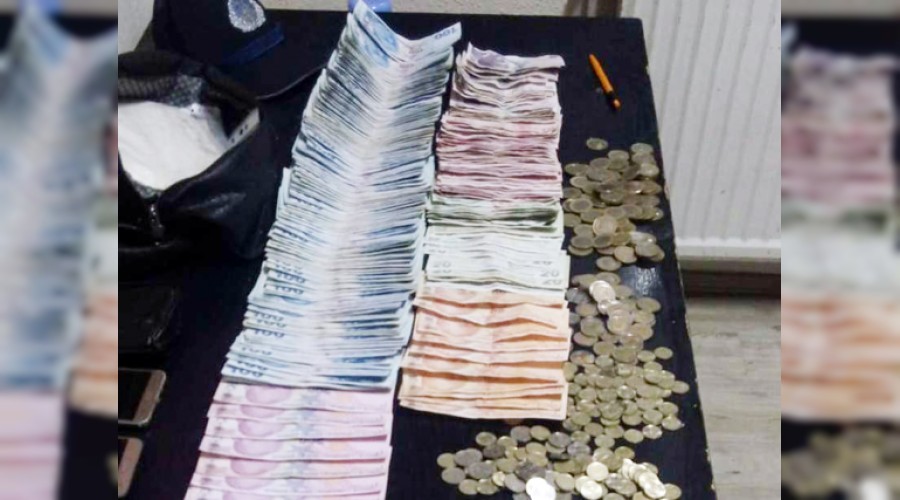 Dilenciden çıkan para şok etti