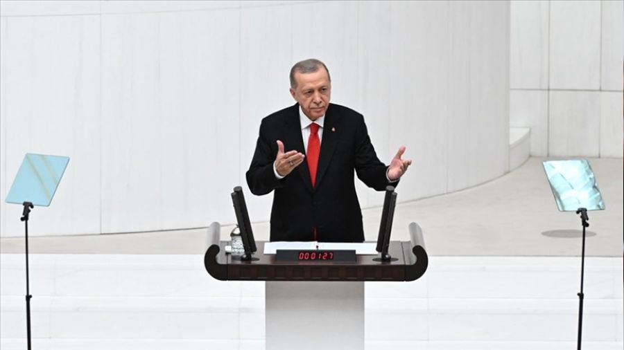 Erdoan'dan yeni anayasa ve gmen mesaj