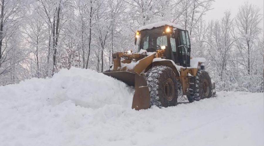 Ordu'da karla mücadele