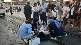 Taksim'de bir gen kz epilepsi nbeti geirdi