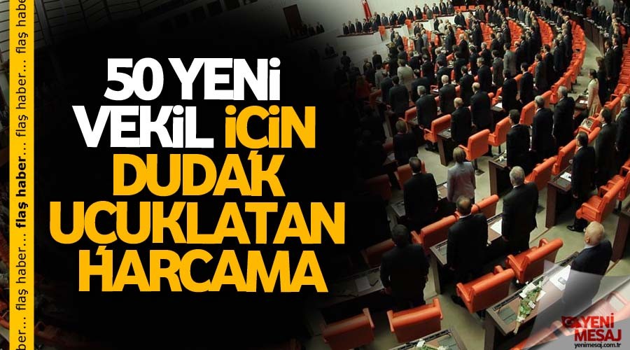 50 yeni vekil için 1.8 milyon TL harcandı