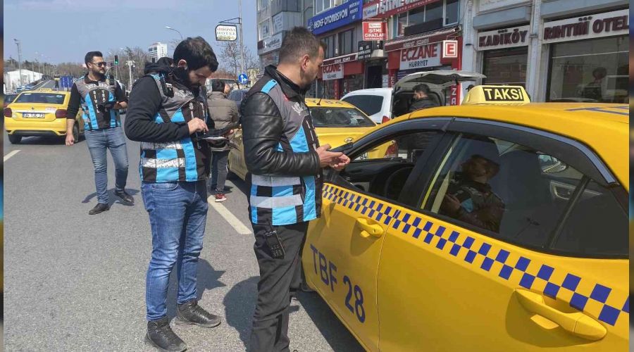 Çalışma belgesi olmayan taksiciye bin 823 TL ceza