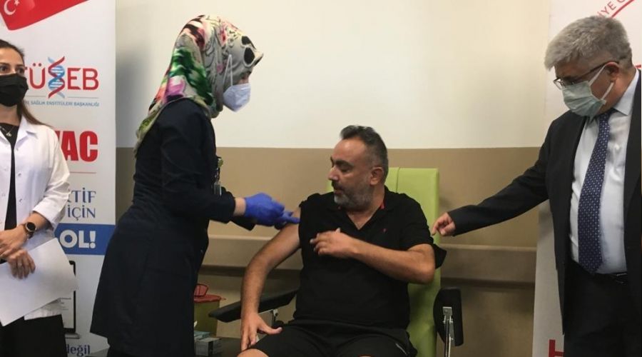 Türkovac Kayseri'de gönüllülere uygulandı