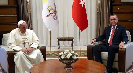 Erdoğan, Papa ile Gazze meselesini görüştü