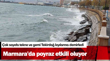 Marmara'da poyraz etkili oluyor