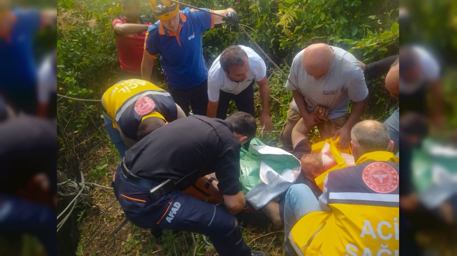 Zonguldak'ta maaraya den kii ekiplerce kurtarld