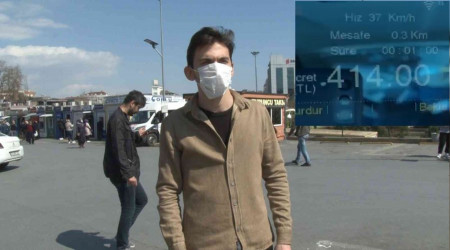 O taksinin taksimetre açılışı 400 TL