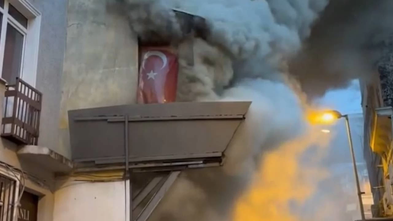 Ortaköy'de korkutan yangın