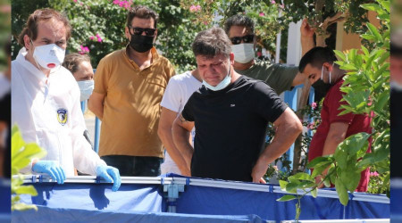 Bankta ölen babaya son bakış yürek burktu