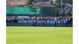 Fatih Tekke'li Trabzonspor'dan taraftara ak antrenman