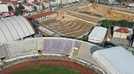 Gebze'nin yeni futbol sahası şekillenmeye başlandı
