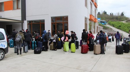 Kanada’dan gelenler Trabzon’a gönderildi