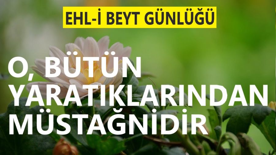 ‘O, bütün yaratıklarından müstağnidir’