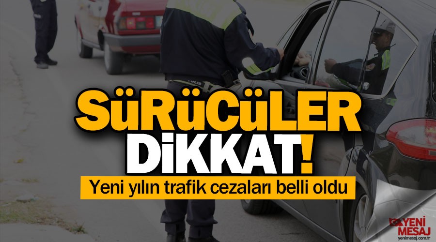 Yeni yılın trafik cezaları belli oldu