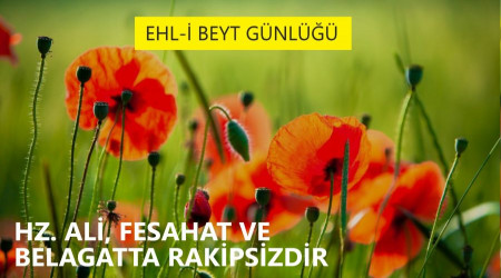 Hz. Ali, fesahat ve belagatta rakipsizdir