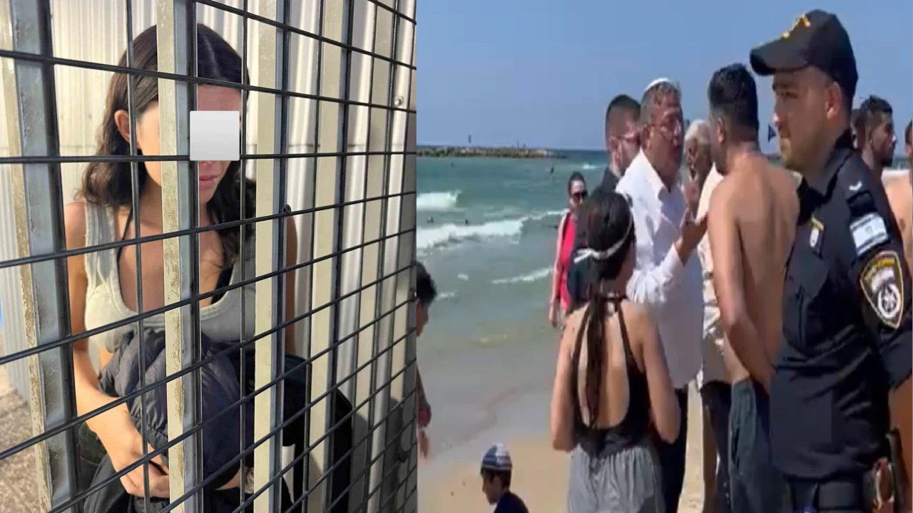 Katil Ben Gvir'e kum atan kadın hapse atıldı