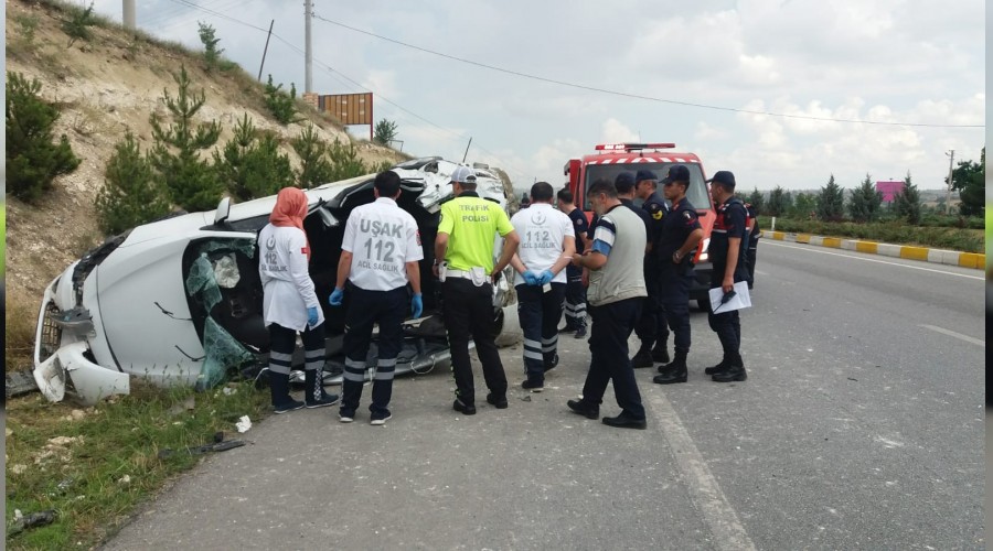 Uşak’ta trafik kazası: 1 ölü