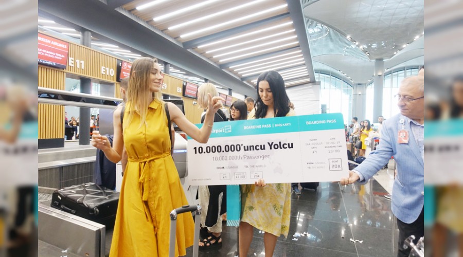 10 milyonuncu yolcusunu ağırladı