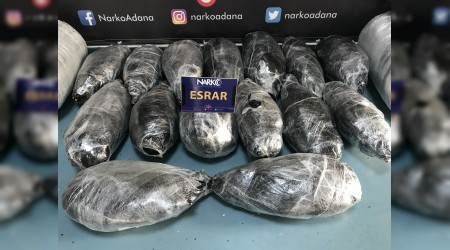 Adana'da 49 kilo esrar ele geçirildi