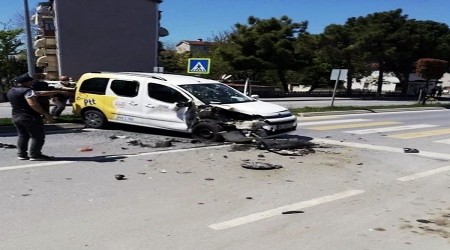 Boş yolda bir kaza daha