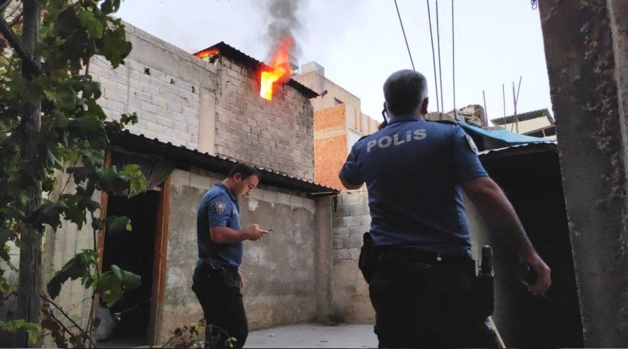 Damda mangal keyfi yangına neden oldu