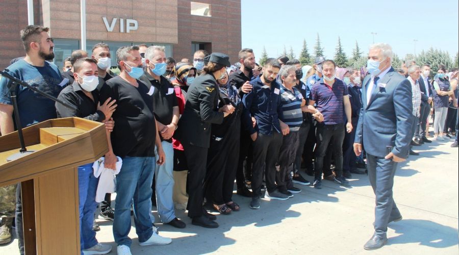 Gaziantepli şehidin naaşı memleketinde