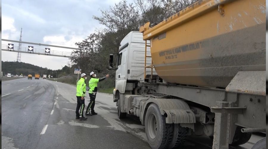 Hafriyat kamyonlarına ceza yağdı