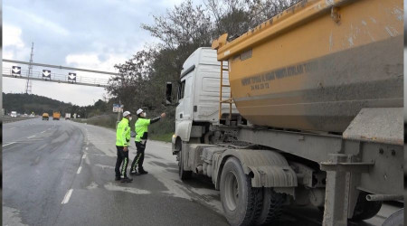 Hafriyat kamyonlarına ceza yağdı