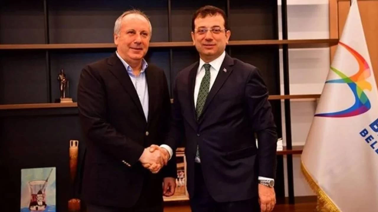 İmamoğlu, İnce'nin seçimlerde kendilerine destek vereceğini açıkladı