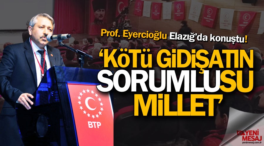 'Kt gidiatn sorumlusu millet'