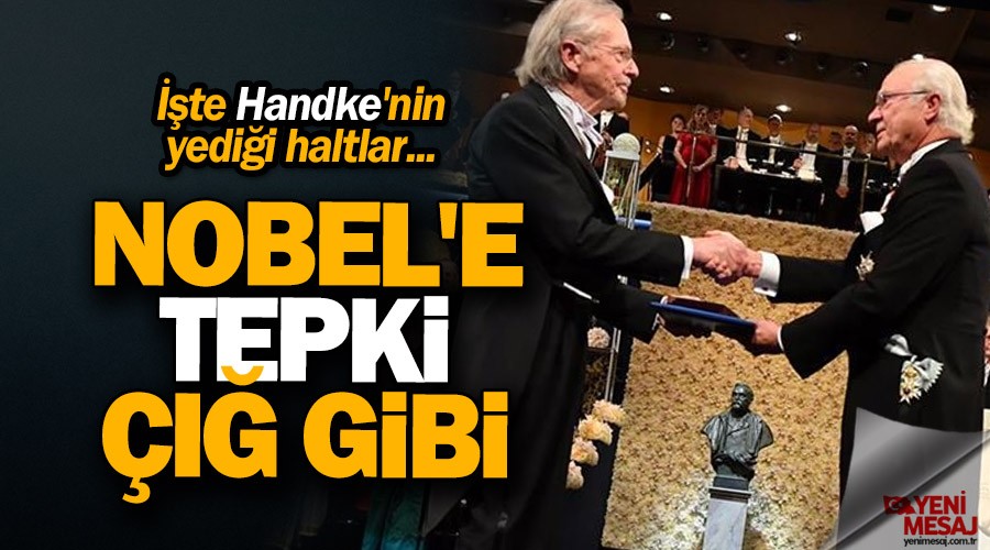 Nobel'e tepki çığ gibi