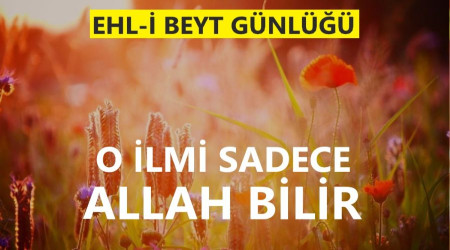 O ilmi sadece Allah bilir