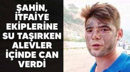 ahin, itfaiye ekiplerine su tarken alevler iinde can verdi