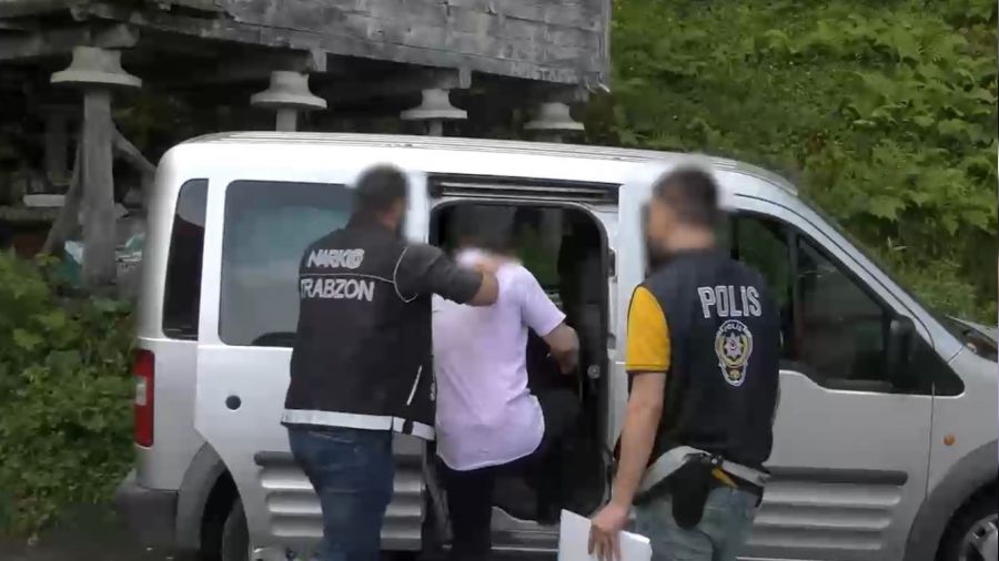 Trabzon'da 11 farklı adrese eş zamanlı operasyon