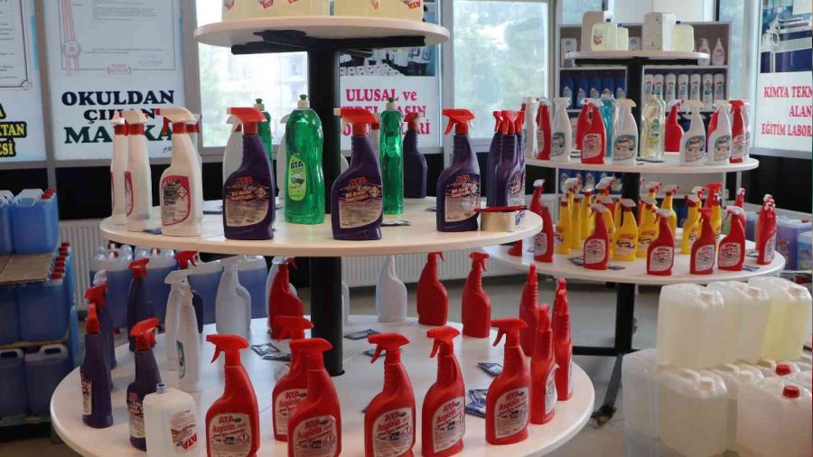 50 farklı hijyen ürünü üreten liseden 5 milyon TL ciro