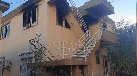 Antalya'da yeni evli çifte yangın şoku