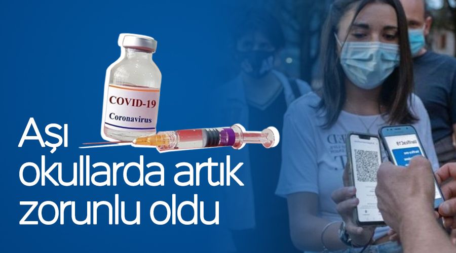 Aşı okullarda artık zorunlu oldu