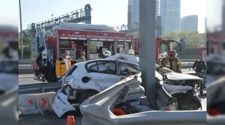 Aşırı hız kazaya neden oldu