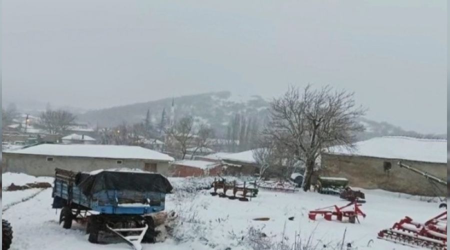 Edirne'de sınırda yoğun kar yağışı