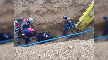 Göçük altında kalan işçi kurtarıldı