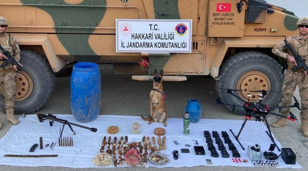 Hakkari'de çok sayıda mühimmat ele geçirildi