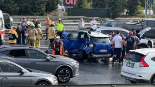 TEM Otoyolu'nda zincirleme kaza: 2 l