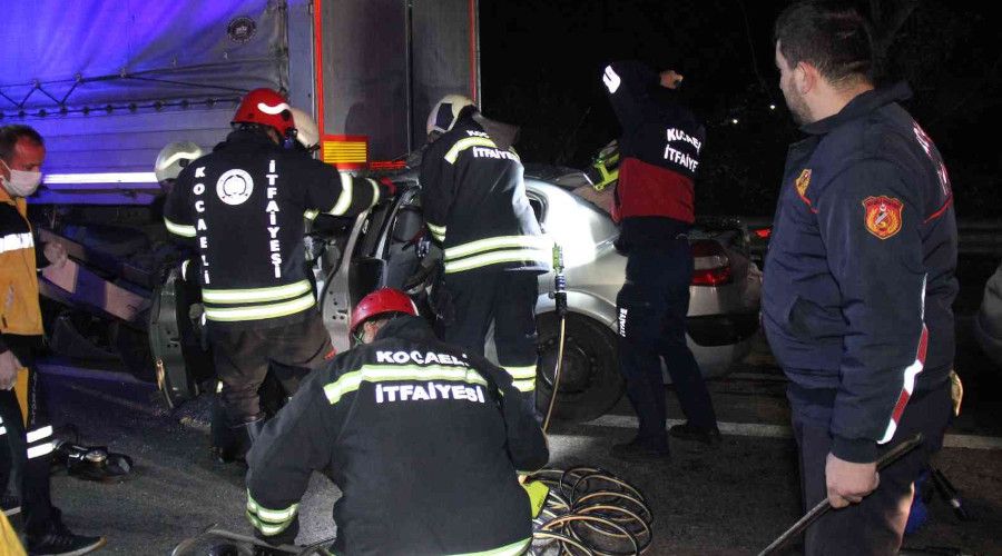 Tırın altında ölüm kalım savaşı