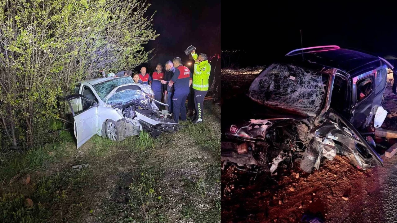 Tokat'ta iki otomobil kafa kafaya çarpıştı: 1 ölü, 5 yaralı