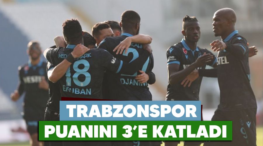 Trabzonspor puanını 3'e katladı