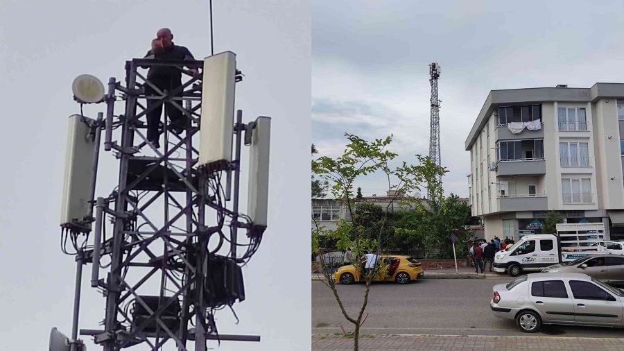 Baz istasyonunda intihar girişimi